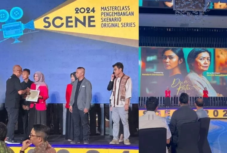 Hendarti Darmawan saat menerima penghargaan dari Kemenparekraf, Rabu (23/10/2024) lalu. (dok : istimewa)