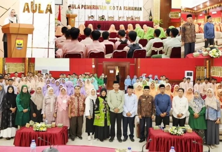 Asisten Administrasi Pembangunan dan Umum Setko Pariaman, Elfis Candra buka sosialisasi jalur kerja sama program Saga Saja dengan Telkom University (Tel U), Jumat (18/10/2024). (dok : istimewa)