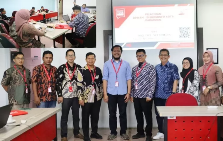 Staf dan pegawai Diskominfo Kota Pariaman ikuti pelatihan di Telkom University Bandung. (dok : istimewa)