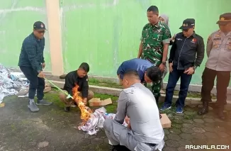 510 Lembar Surat Suara Dimusnahkan KPU Kota Pariaman