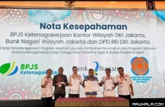 Bank Nagari Jalin Kerja Sama dengan REI dan BPJS Ketenagakerjaan Jakarta