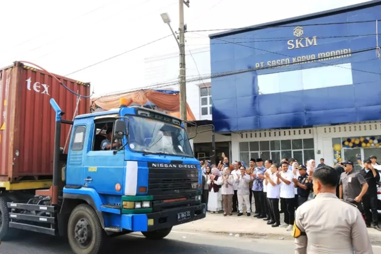 PT Sasco Karya Mandiri lakukan ekpor pinang untuk kedua kalinya ke negara India, Rabu (20/10/2024). IST