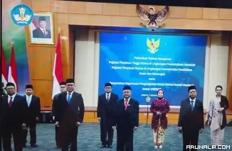 Lantik Pejabat, Mendikdasmen Tegaskan Komitmen Pendidikan untuk Semua