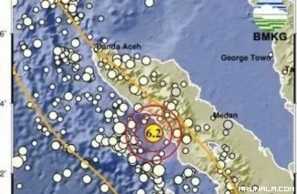 Pascagempa M 6.2, Guncang Aceh, Tidak Ada Korban Jiwa