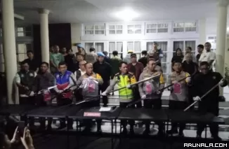Polresta Padang Tangkap Empat Pelaku Tawuran Lukai Polisi