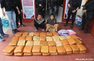 Kamuflase dengan Buah, Polisi Tangkap Kurir Bawa Ganja 74 Kg di Pasaman Barat