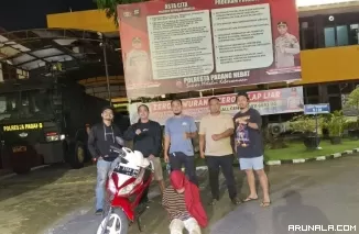 Satreskrim Polresta Padang Tangkap Pelaku Pencurian Daging di Pasar Raya