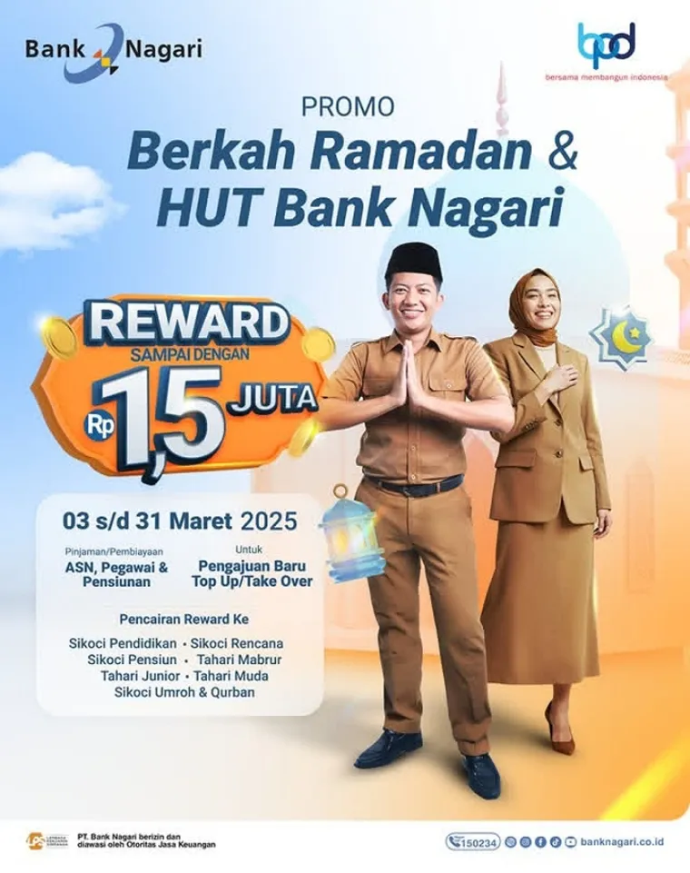Flyer Promo Berkah Ramadan & HUT Bank Nagari. IST