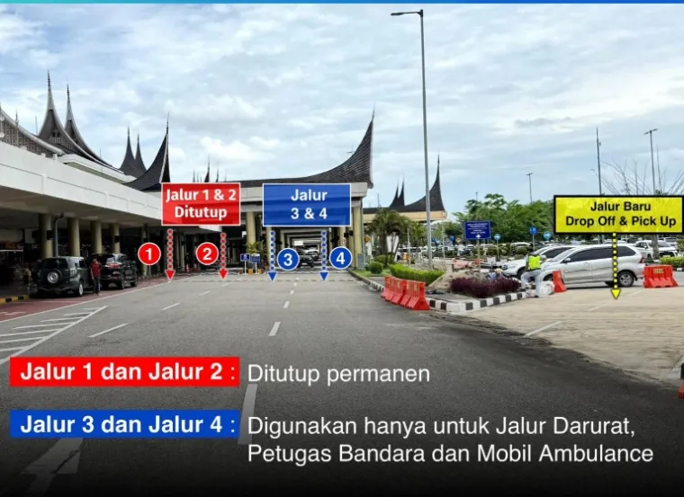 Pengelola BIM ubah areal untuk pengantaran dan penjemputan penumpang di terminal Bandara. IST