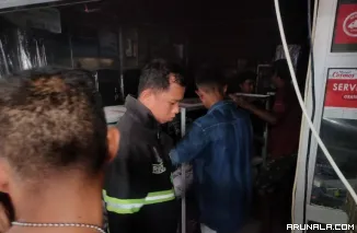 Jelang Berbuka, Satu Toko Elektronik di Blok A Terbakar