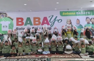 Kali ke-10, BABAYO Lazis Mitra Umat Madani Ajak 500 Yatim Balanjo Baju Rayo