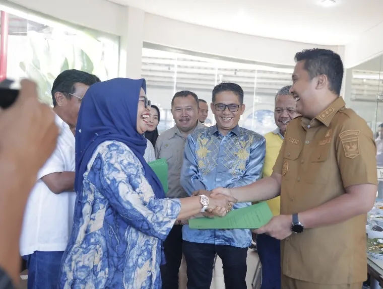 Wakil Ketua DPRD Sumbar Eviyandri hadiri pertemuan sebagai besar Pengcab IPSI dengan Wakil Gubernur Sumbar Vasko Rusiemy, Senin (14/4/2025) kemarin. IST