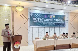 Mulyadi Terpilih secara Aklamasi sebagai Kakwarcab 0316 Pramuka Kota Pariaman