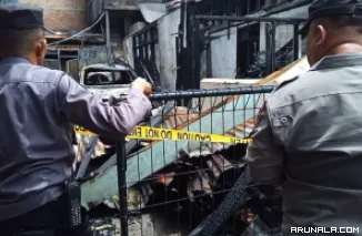 Peristiwa Rumah ASN Terbakar Terekam Kamera CCTV