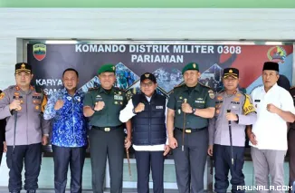 Wawako Pariaman Mulyadi Sambut Kedatangan Danrem 032/Wirabraja
