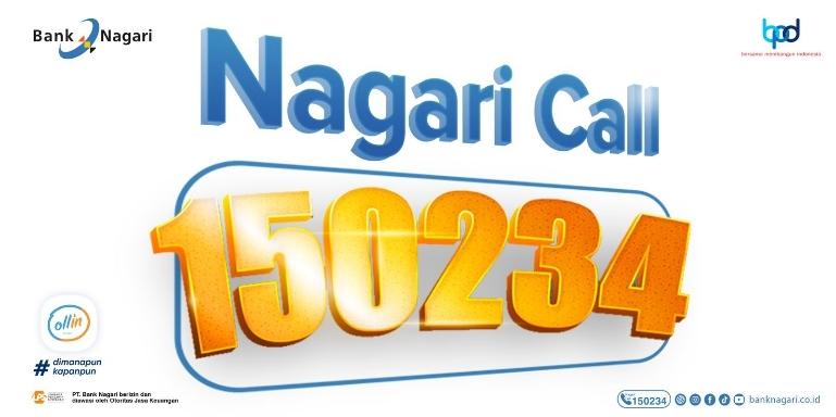 Layanan Nagari Call 150234 siap melayani nasabah 24 jam. IST