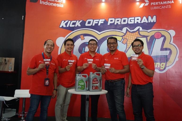 Prosesi peluncuran program GOAL kolaborasi Telkomsel dengan Pertamina Lubricants. IST
