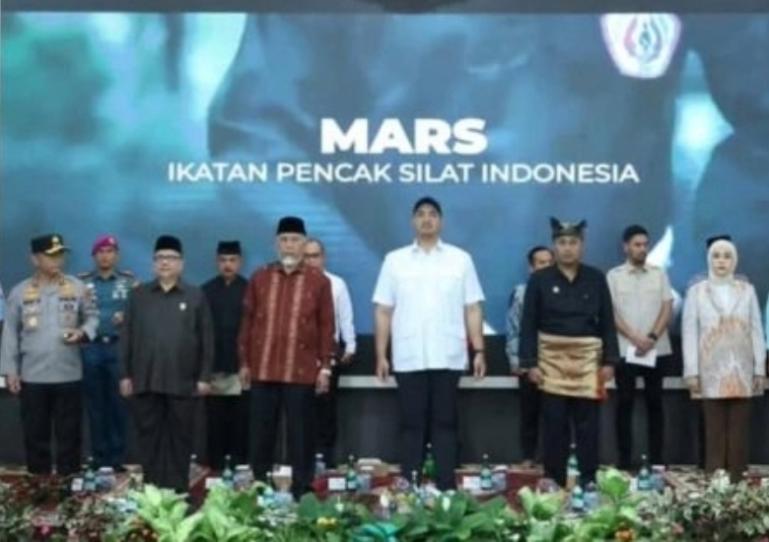 Ketua DPRD Sumbar, Muhidi hadiri pelantikan ketua dan pengurus provinsi (Pengprov) Ikatan Pencak Silat Indonesia (IPSI) Sumbar, Kamis (3/7/2025). IST