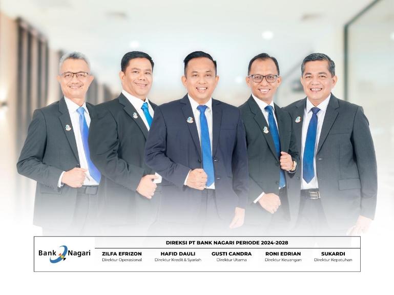 Jajaran direksi Bank Nagari. IST