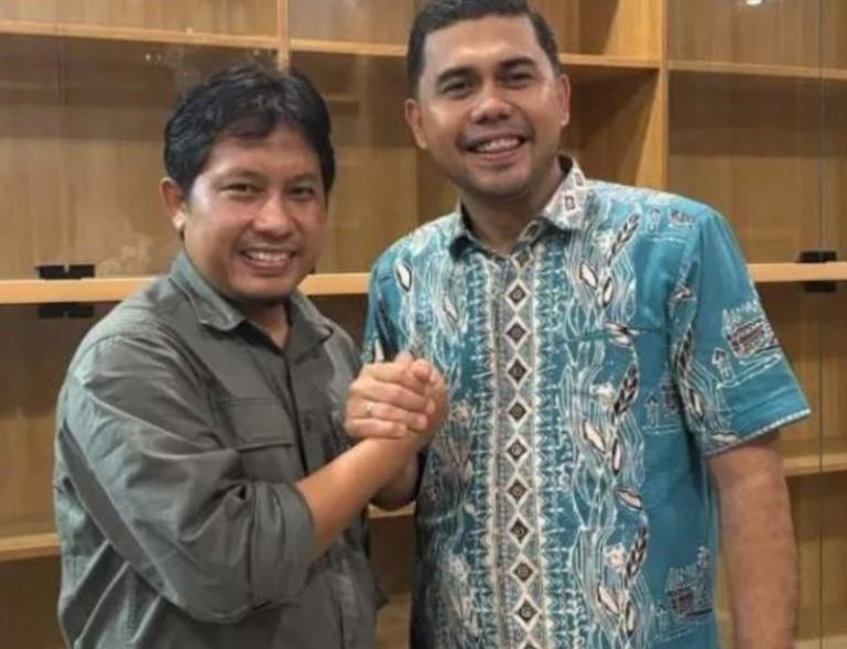 Hamdanus - Anandya Dipo resmi terpilih sebagai ketua dan sekretaris KONI Sumbar periode 2025--2029. IST