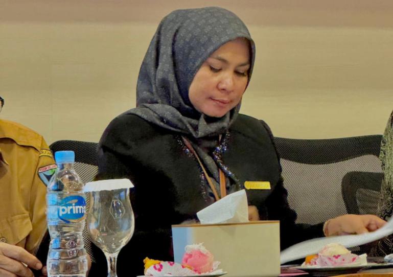 Ketua pelaksana monev KI Sumbar 2025, Mona Sisca. IST
