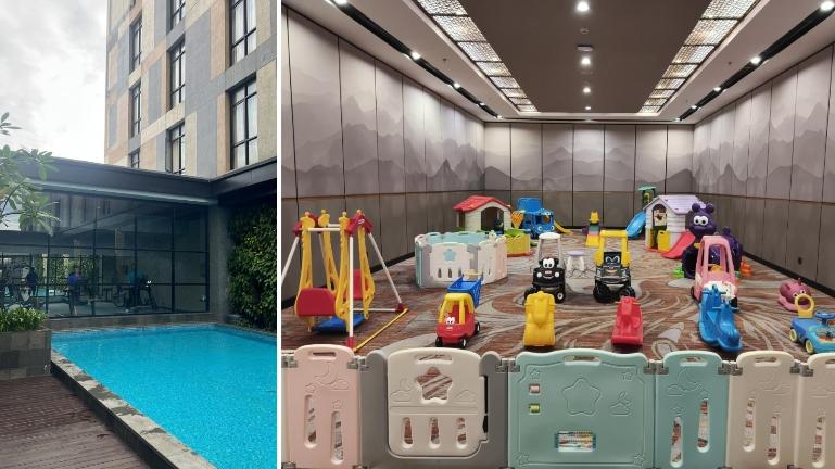 Hotel Santika Premiere Padang memperluas area gym dan menghadirkan playground untuk tamu. IST