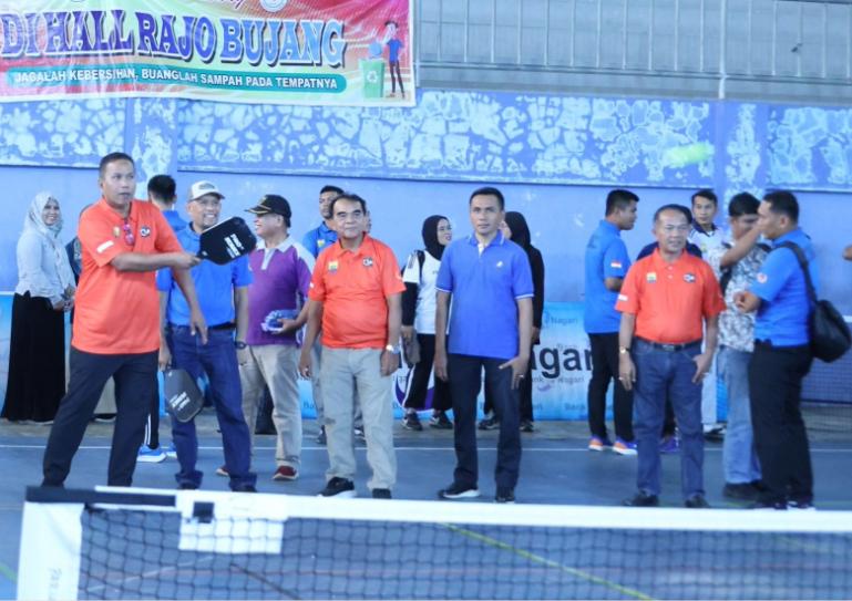 Wakil Wali Kota Pariaman, Mulyadi membuka kejuaraan Pickleball di Kota Pariaman, Sabtu (25/20/2025). IST