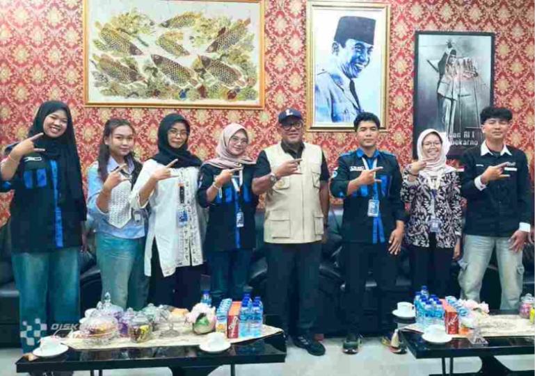 Perwakilan BEM FISIP Universitas Maritim Raja Ali Haji (UMRAH) audensi dengan Wali Kota Tanjungpinang, Lis Darmansyah, Kamis (2/10/2025). IST