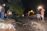 Atasi Genangan Air di Lohong, Pemko Pariaman Kerahkan Alat Berat