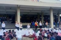 Siswa SD 11 Belakang Tangsi Dievakuasi ke Shelter Pasar