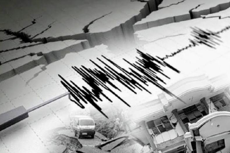 Ilustrasi grafik gempa. IST