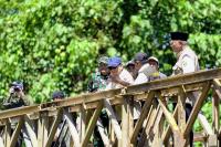 Presiden Apresiasi TNI dan Warga dalam Pembangunan Jembatan Bailey Padang Mantuang