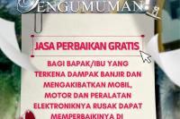 SMKN 5 Padang Gratiskan Perbaikan Kendaraan dan Elektronik Usai Banjir