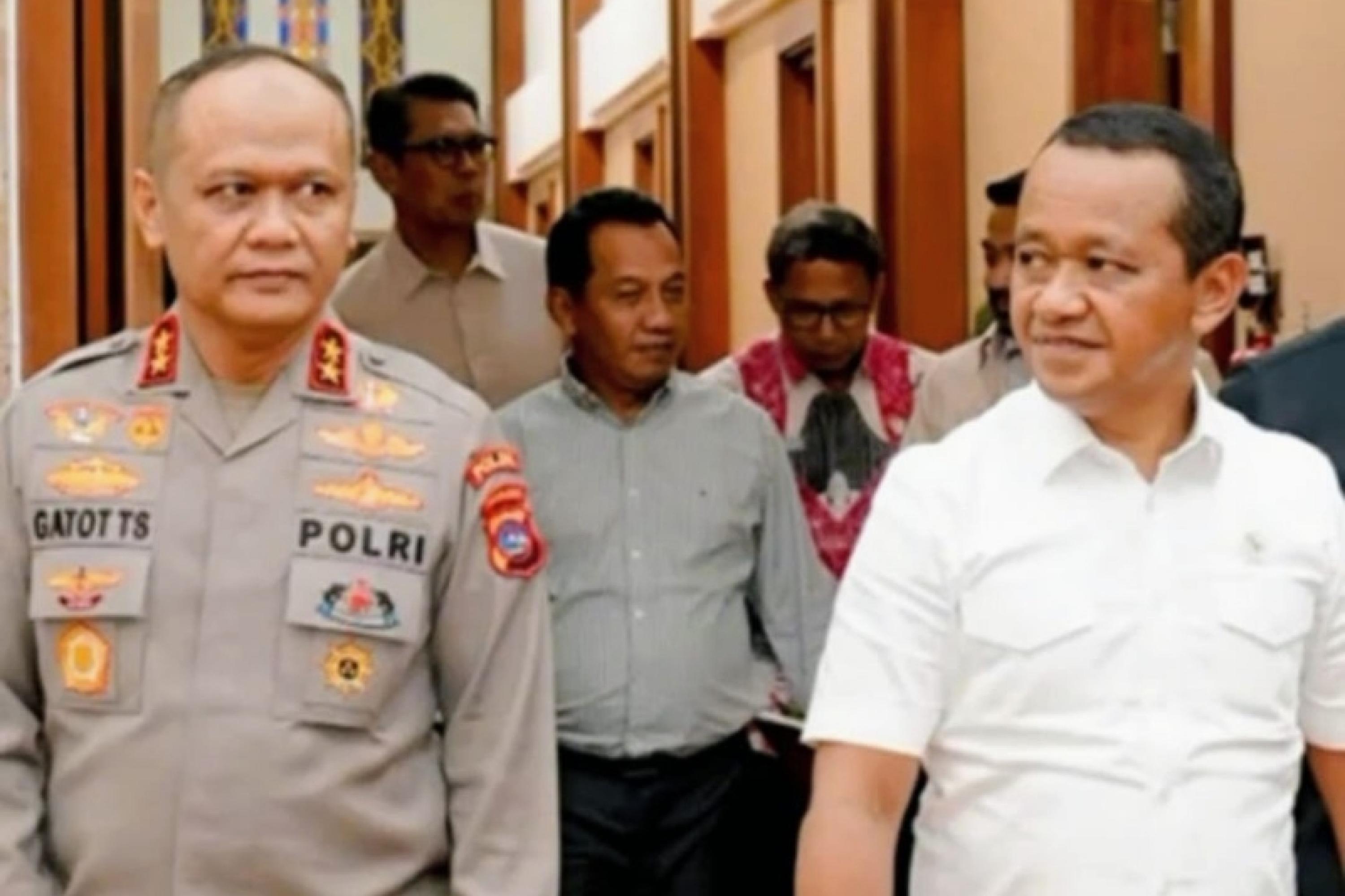 Kapolda Sumbar, Irjen Pol Gatot Tri Suryanta saat menemui Menteri ESDM, Bahlil Lahadalia, Selasa (20/1/2026). IST