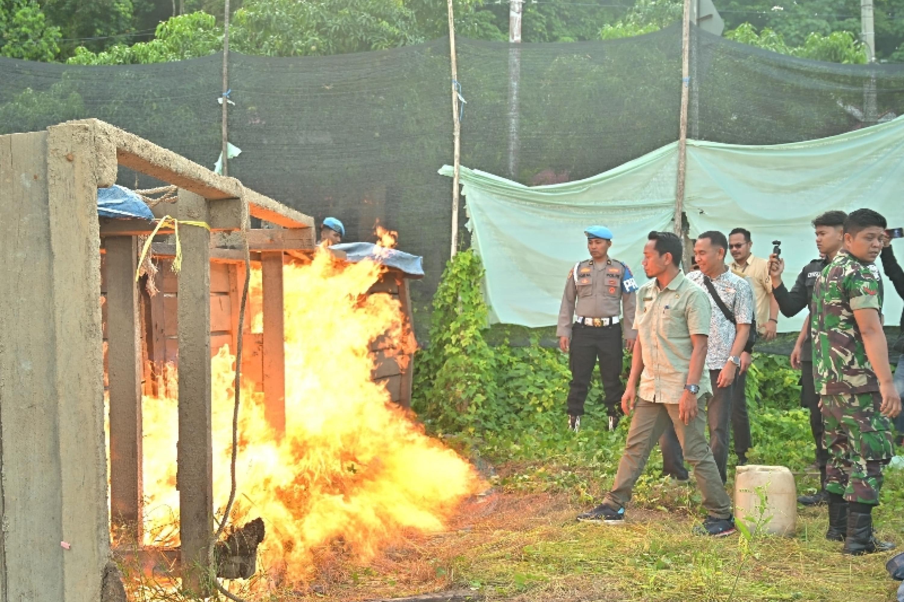 Tim terpadu pencegahan PETI Sumbar di lokasi tambah ilegal di di Jorong Lubuk Aro, Nagari Padang Matinggi Utara, Kecamatan Rao, Pasaman, Kamis (14/1/2026). IST