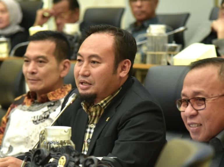 Anggota DPR RI dari Komisi IV, Rahmat Saleh saat rapat kerja Menteri Pertanian, Menteri Kelautan dan Perikanan, serta Menteri Kehutanan di ruang rapat Komisi IV, Kompleks Parlemen, Senayan, Jakarta, Rabu (14/1/2026) kemarin. IST