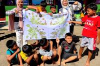 Pulihkan Psikologis Anak di Lambung Bukit, Mahasiswa Unand Berikan Program Trauma Healing