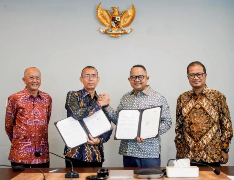 Dua perusahaan yakni PT IAS dan RPX Group tandatangani kerja sama penanganan kargo dan lainnya, di Jakarata, Kamis (26/2/2026). IST