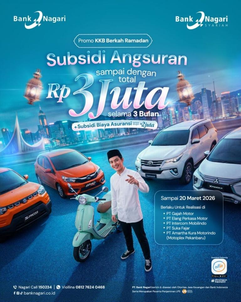 Flyer Promo KKB Berkah Ramadan Bank Nagari. IST
