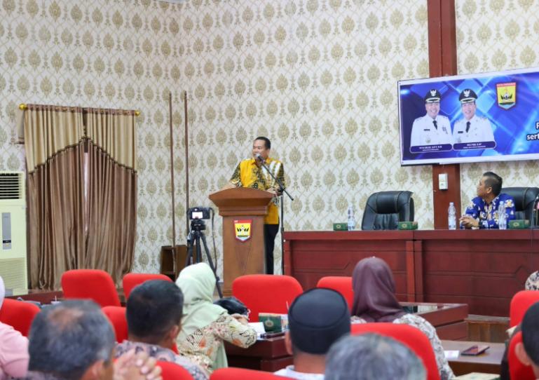 Wali Kota Yota Balad membuka pelatihan penguatan kompetensi SDM Koperasi Merah Putih  yang ada di kota itu, Kamis (12/2/2026). IST