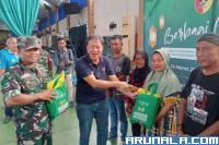 Dibantu Babinsa, HTT Padang Bagikan 1.000 Karung Beras Untuk Warga di Bulan Ramadan