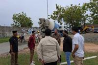 GOR Rawang GOR Rajo Bujang Diparancak, Wako Pariaman Tinjau Progres Pengerjaannya