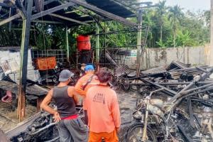 Gudang DLH Padang Terbakar, 23 Motor Karyawan Hangus, Kerugian Capai Rp1 Miliar