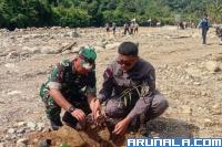 Kodim 0312/Padang Pelopori Penanaman 1.000 Pohon di Batu Busuk, Pulihkan Ekosistem Pascabencana