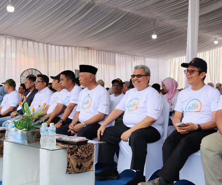 Ketua DPRD Sumbar Muhidi saat menghadiri Penarikan Gebyar Hadiah Bank Nagari yang digelar di Kota Solok, Minggu (10/5/2026). IST