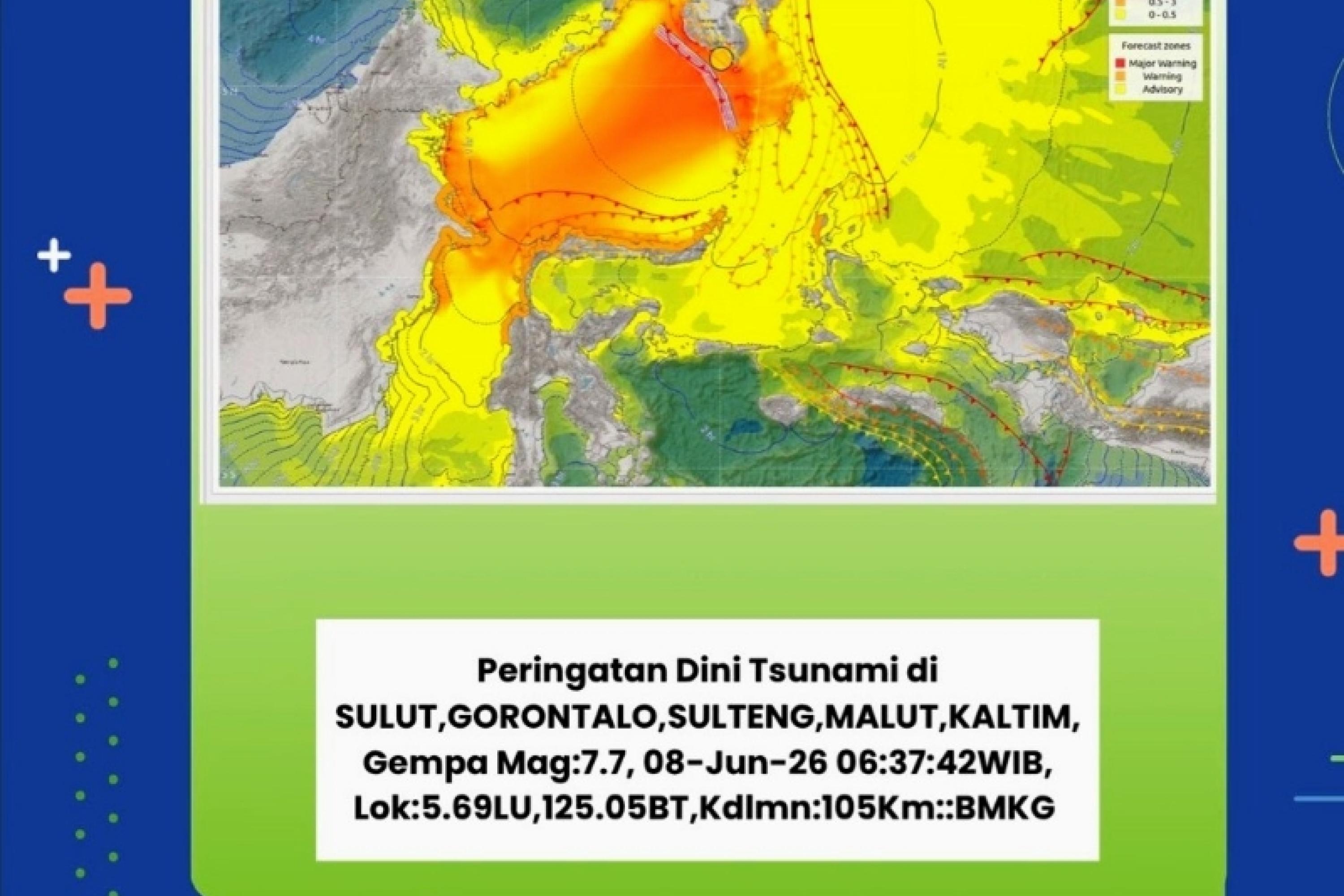 BREAKING NEWS: Gempa M 7,7 Guncang Laut Sulawesi, Lima Wilayah Pesisir Siaga dan Waspada Tsunami!