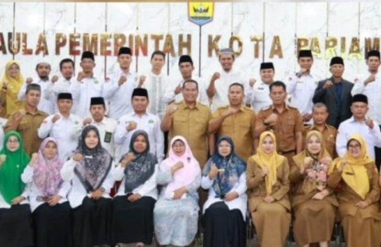 Wali Kota Yota Balad Bersama tim yang akan lakukan monitoring dan verifikasi sejumlah sekolah menyangkut Progul Satu Rumah Satu Hafiz di kota itu, Selasa (21/7/2026). IST