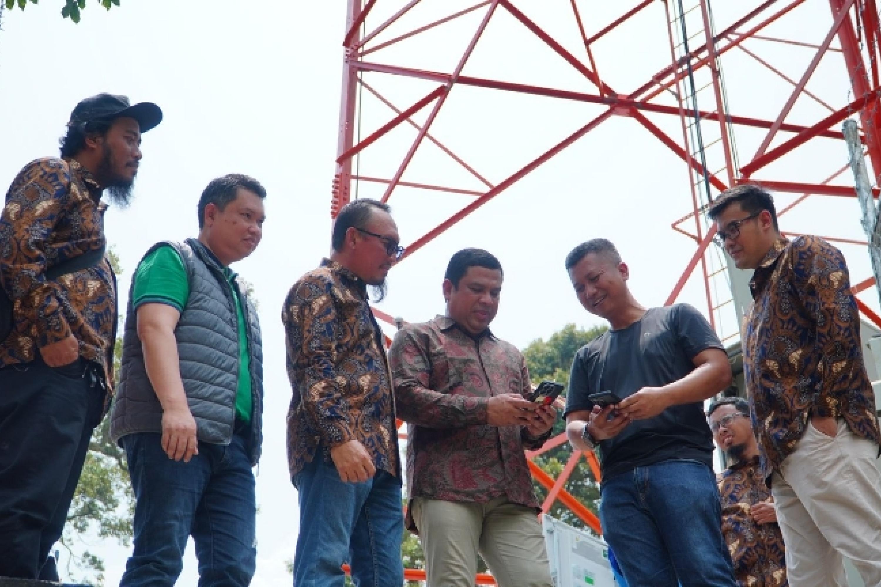 Menara Base Transceiver Station (BTS) Telkomsel resmi hadir di Jorong Lariang, Nagari Nan Tujuah, Kecamatan Palupuah, Agam. IST