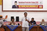 Sosialisasi Perda, Evi Yandri Ajak Warga Rangkul Pecandu Narkoba untuk Direhabilitasi