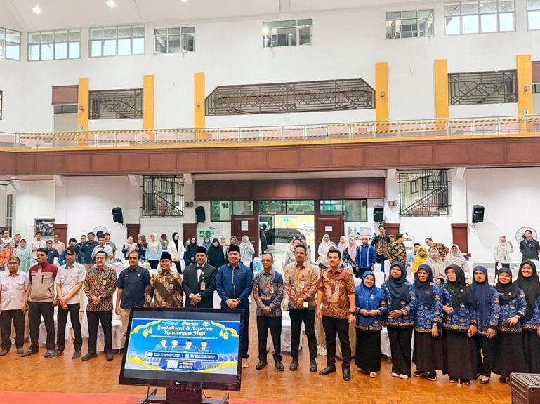 Safari Haji Badan Pengelola Keuangan Haji (BPKH) yang digelar bersama PT Bank Nagari melalui Unit Usaha Syariah (UUS) dan PT Semen Padang di Gedung Serbaguna PT Semen Padang, Kamis (17/9/2026). IST